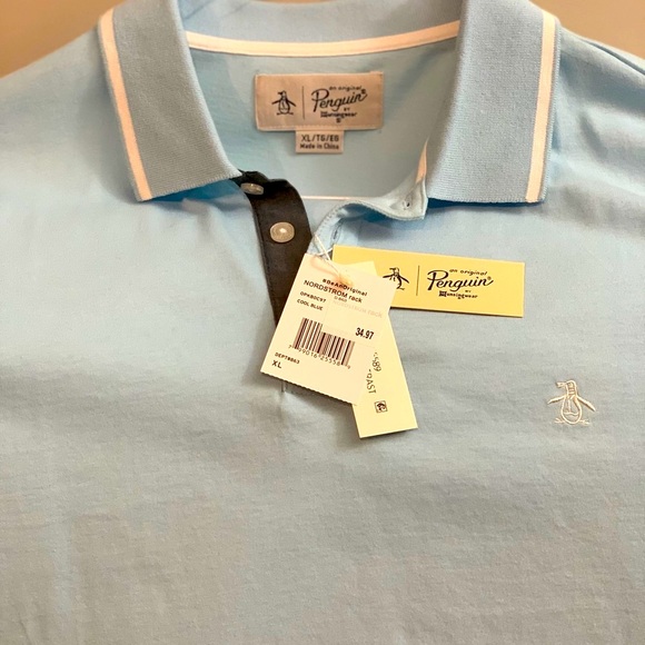 👕👕👕 Polo Shirt - Light Blue Men’s - XL Nordstrom - Picture 4 of 7
